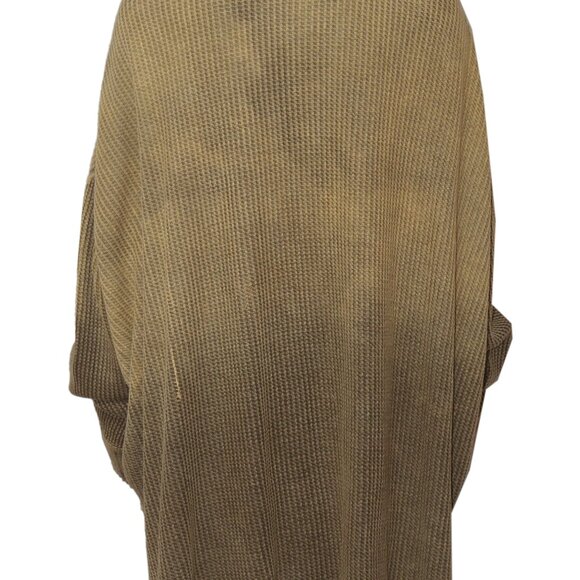 Free People FP One Scout Dip Dyed Jacket Buttondown Oversized Thermal Top XL - Picture 6 of 7